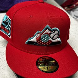 Locker Room Of Downey Exclusive Colorado Rockies 25th Anniversary Fitted Hat 7 1/2