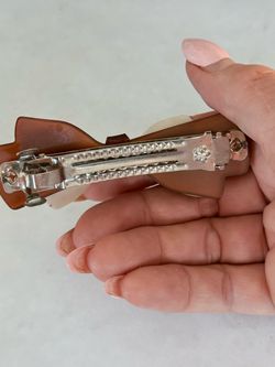 Brown Resin Hair Barrette Clip