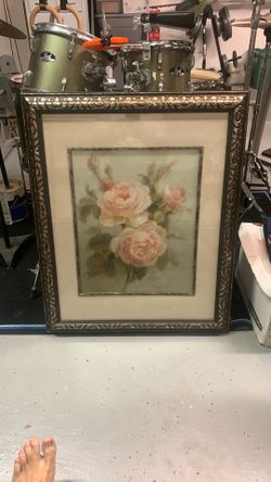 Framed Flower Print