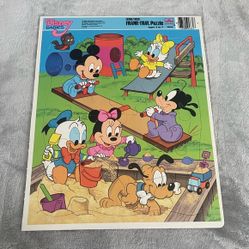 Disney Babies 1984 Golden Frame Tray Puzzle Ages 3-7, 24 Pieces Playground 
