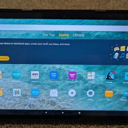 Amazon Fire Max 11 Inch  64 GB Tablet – Gray (13th Gen) With Full Cover And Tempered Glass Screen Cover $175