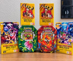 Sealed English TCG bundle – everything pictured is included and brand new / factory sealed.