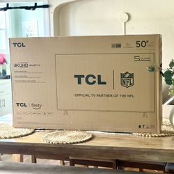 New 50 Inch 4K Smart TV TCL Fire TV Ultra HD UHDTV 2160p 50”