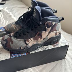 2019 Jordan 10 Woodland Camo Size 9.5