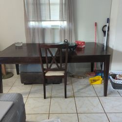 Brighton Dark Cherry Table with 6 Chairs