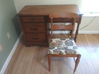 Solid wood desk/chair....made In North Carolina ...two Available 