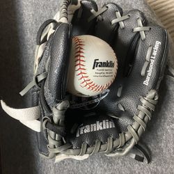 Kids Baseball Glove W/ball