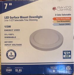 Rayco lighting 7” LED surface mount light