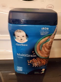 Gerber multigrain baby cereal