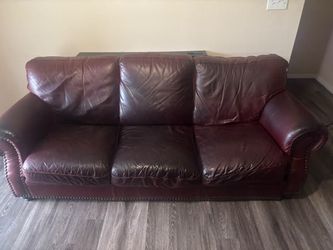 Moving——-Italian Leather Couch for Sale