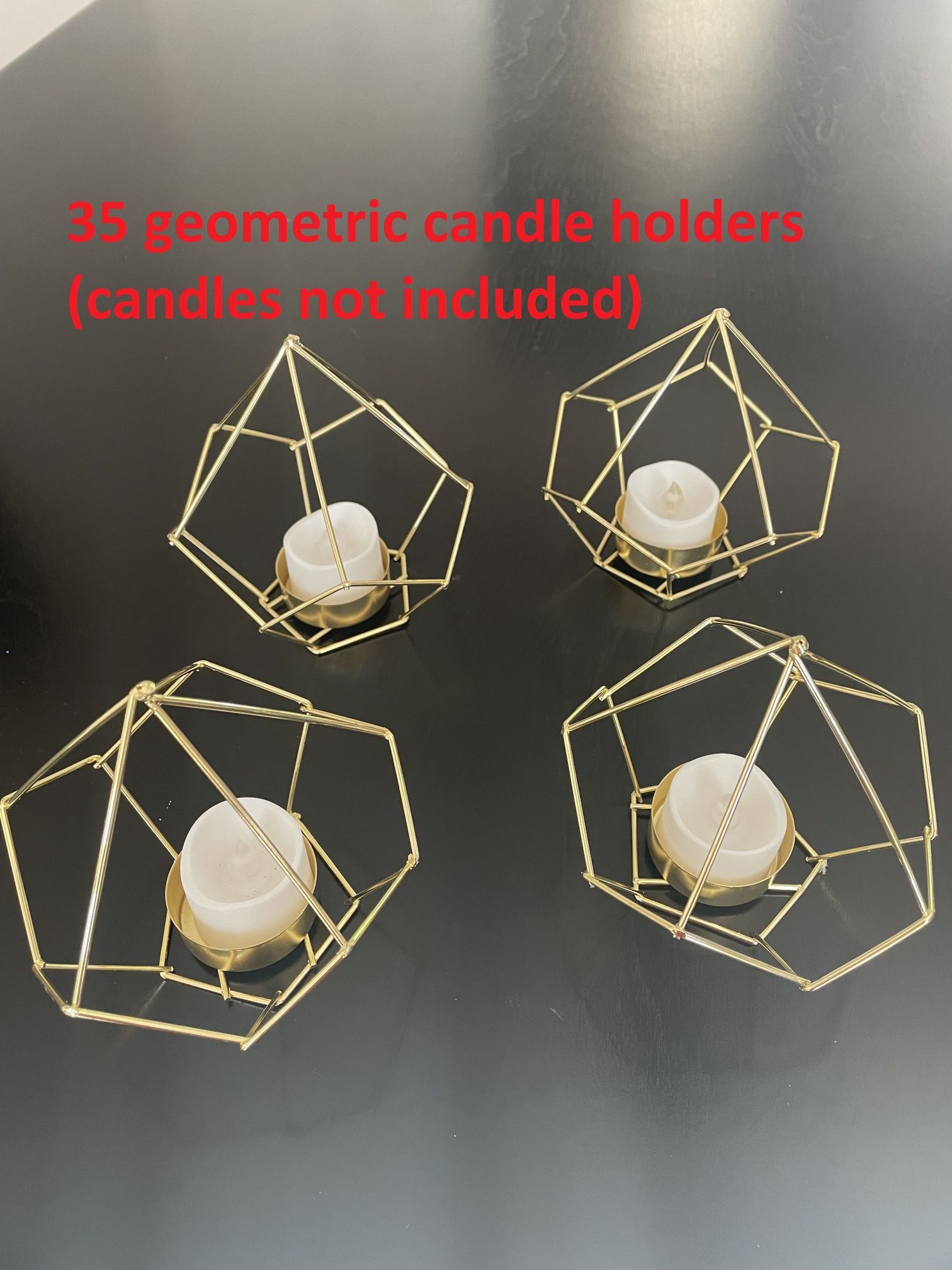 Adorable 35 Geometric Candle Holders (Hobby Lobby)