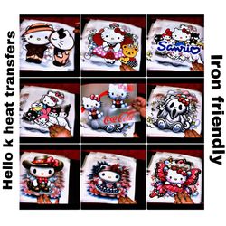 New Hello Kitty Heat Transfer Dtf Iron Friendly 