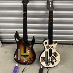 Nintendo Wii Guitars And Controllers