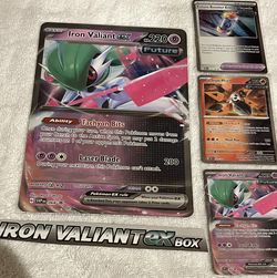 2023 POKEMON 4 IRON VALIANT EX BOX PROMOS