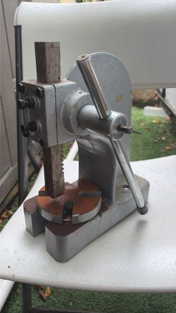 Manual Benchtop Arbor Press for Metalworking and Crafting