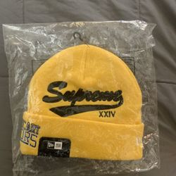 Supreme New Era Salvation Beanie Gold