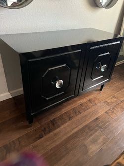 Media cabinet or buffet glossy black