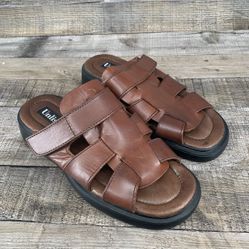 Unlisted Kenneth Cole Leather Sandals Shoes Mens Size 9M Brown