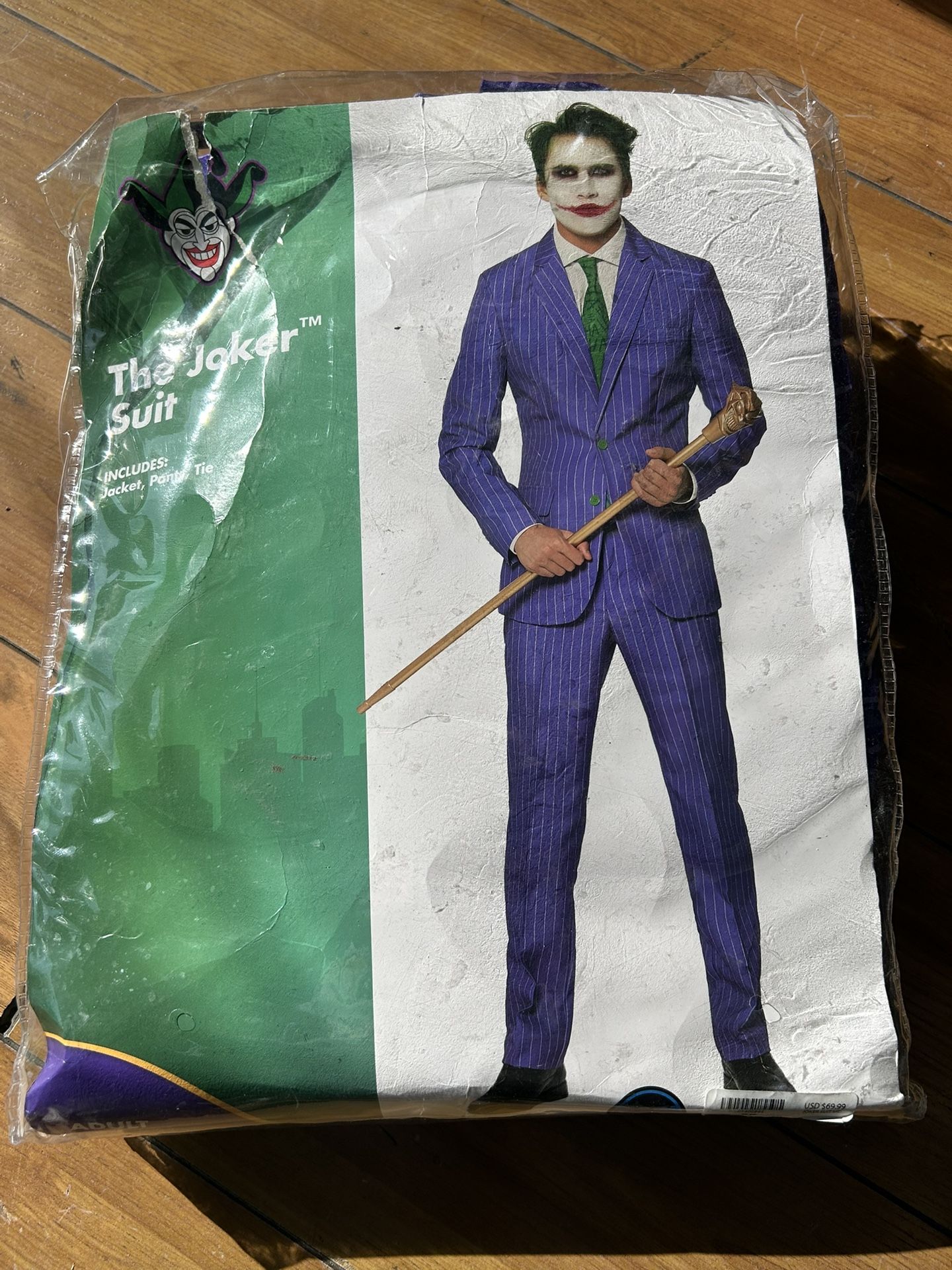 Halloween Adult Costume The Joker Suit