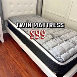 Twin Size Pillow Top Bamboo Brand Mattress New