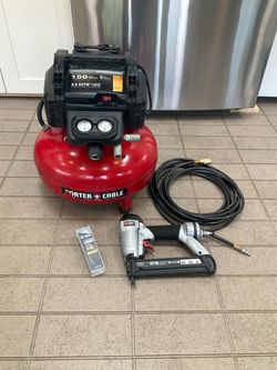 Porter Cable Air Compressor & Brad Nailer