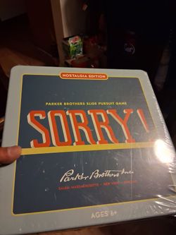 Sorry game in tin case
