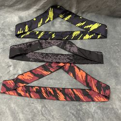 Black, red, purple, yellow 3 Cooling Towels Neckbands expand when wet