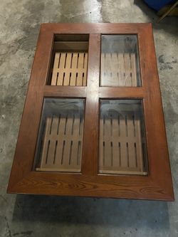 Large cigar humidor coffee table