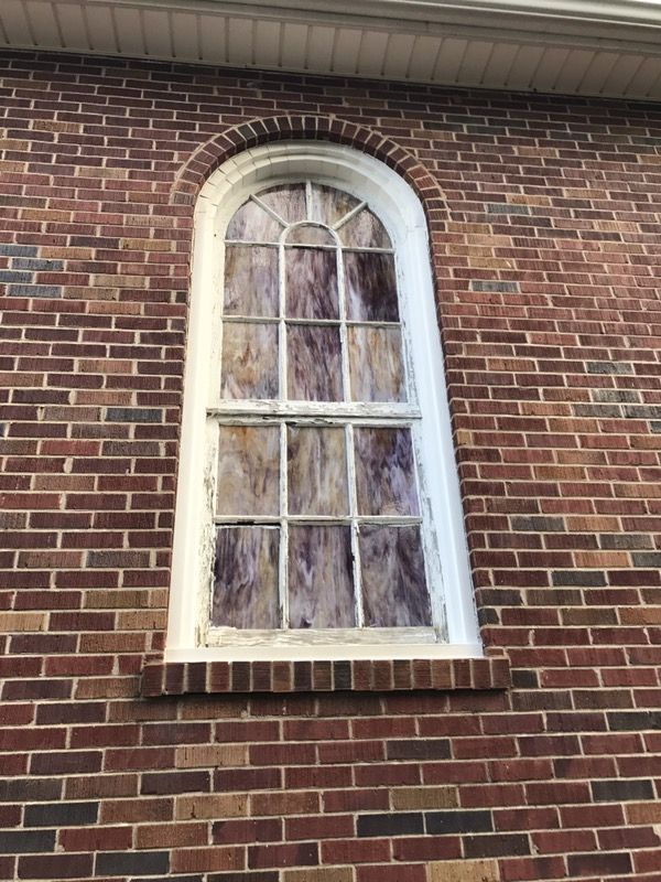 Vintage frame and glass window