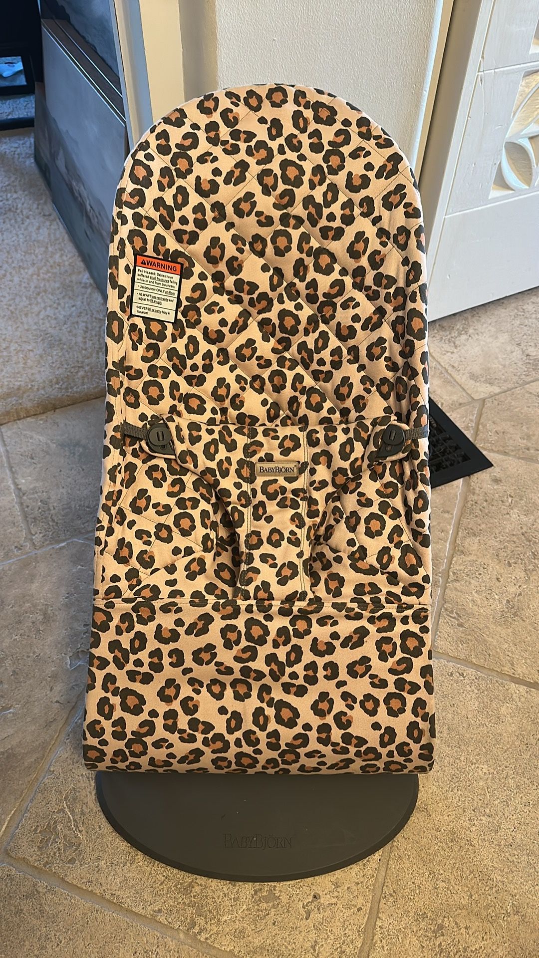 Leopard Baby Bjorn Bouncer like new