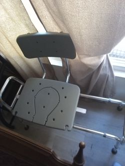 Bariatric shower bench with slide