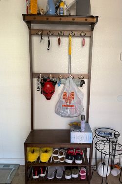 Wall Tree w/Bench and Shoe Rack