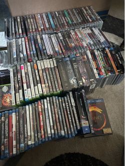 Sealed Video Games and Movies Lot ( 130 total)