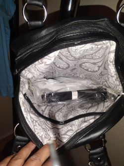 Black Quilted Satchel Shoulder Bag