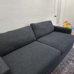 Blue Spacious And Comfy Sofas, 2 Seater And 3 Seater