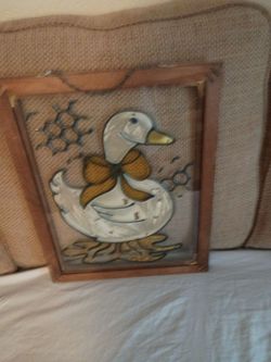 Cash only framed duck art work