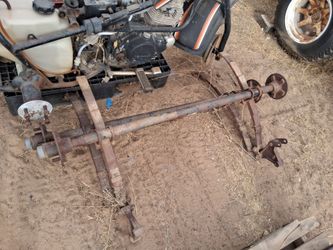 Trailers axle with springs