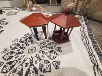 Bird Feeder gazebos hand Painted hanging