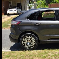 5x108 144.3 Bolt Pattern Honey Comb Rims And  20s For Sale . Had To Sale Car And Won't Fix My Truck.Asking $1,000.00 Or Best Offer