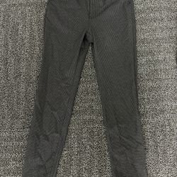 DKNY Stretch Skinny Ponte houndstooth gray black Dress/Casual Pants M