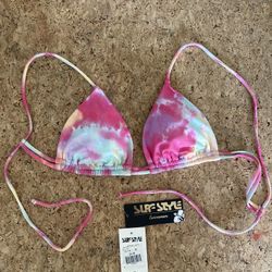 Surf Style Tie Dye Bikini Top M