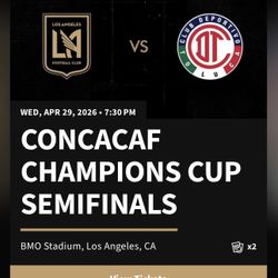 LAFC vs Toluca | Wednesday 4/29 @ 7:00pm | BMO Stadium