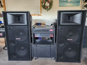 DJ System Complete Mixer/Amp/Speakers/BBE