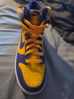 Nike Dunk High Yellow Purple Sneaker