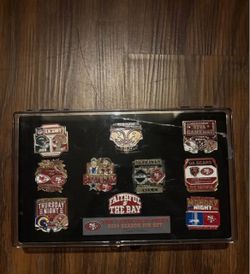 NFL San Francisco 49ers 2024 Season Pin Set Limited Edition