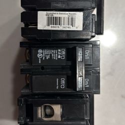 (3)125 Amp Circuit Breaker