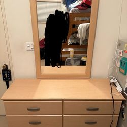 1 Dresser With Mirror And 1 Larger Dresser