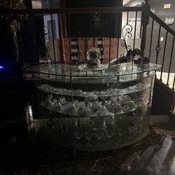 Curved Glass Table