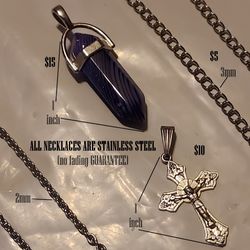 Stainless Steel Necklace And Pendant