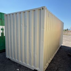 20 foot shipping containers freshly painted